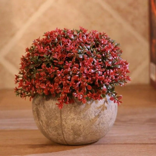 Artificial Simulation Bonsai Flowers Tree Pot Fake Potted Plant Home Table Decor Artificial Simulation Bonsai Flowers Tree Pot Fake Potted Plant Home Table Decor